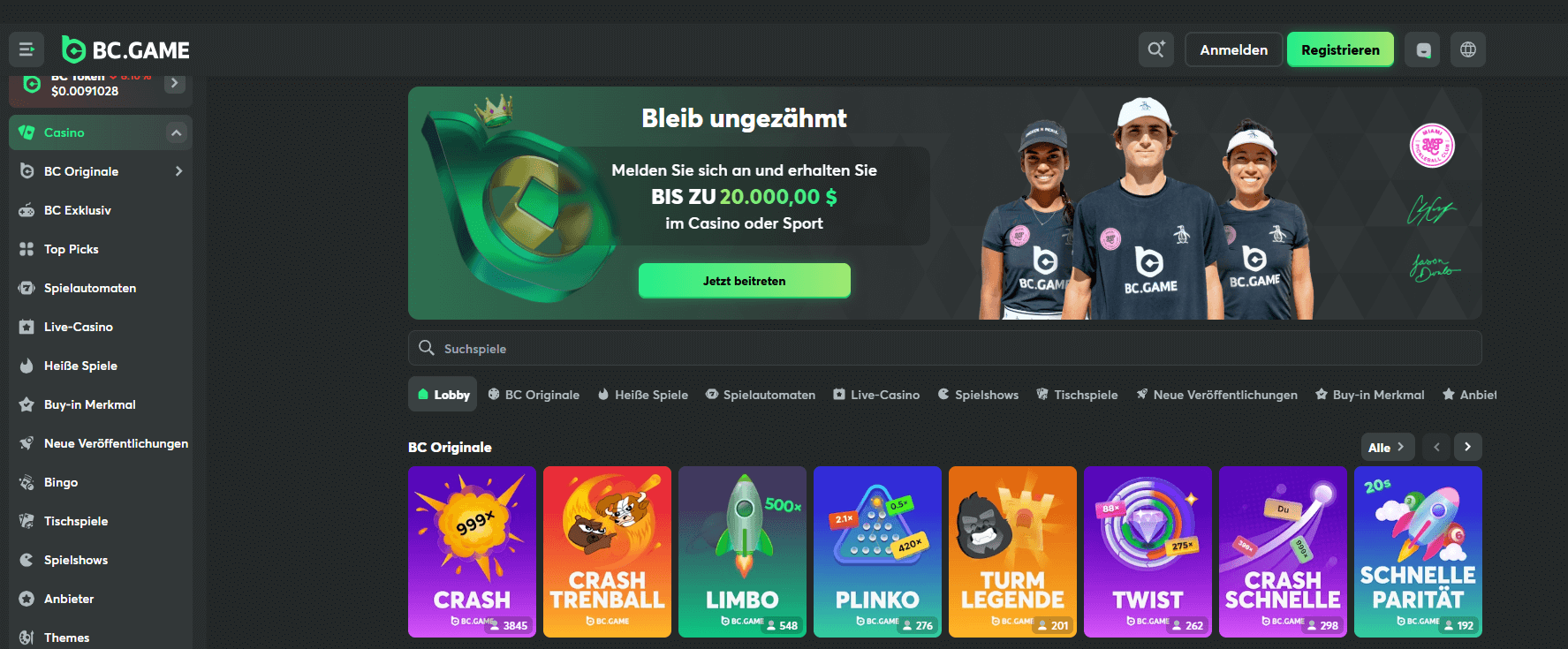 bc.game Casino im Überblick