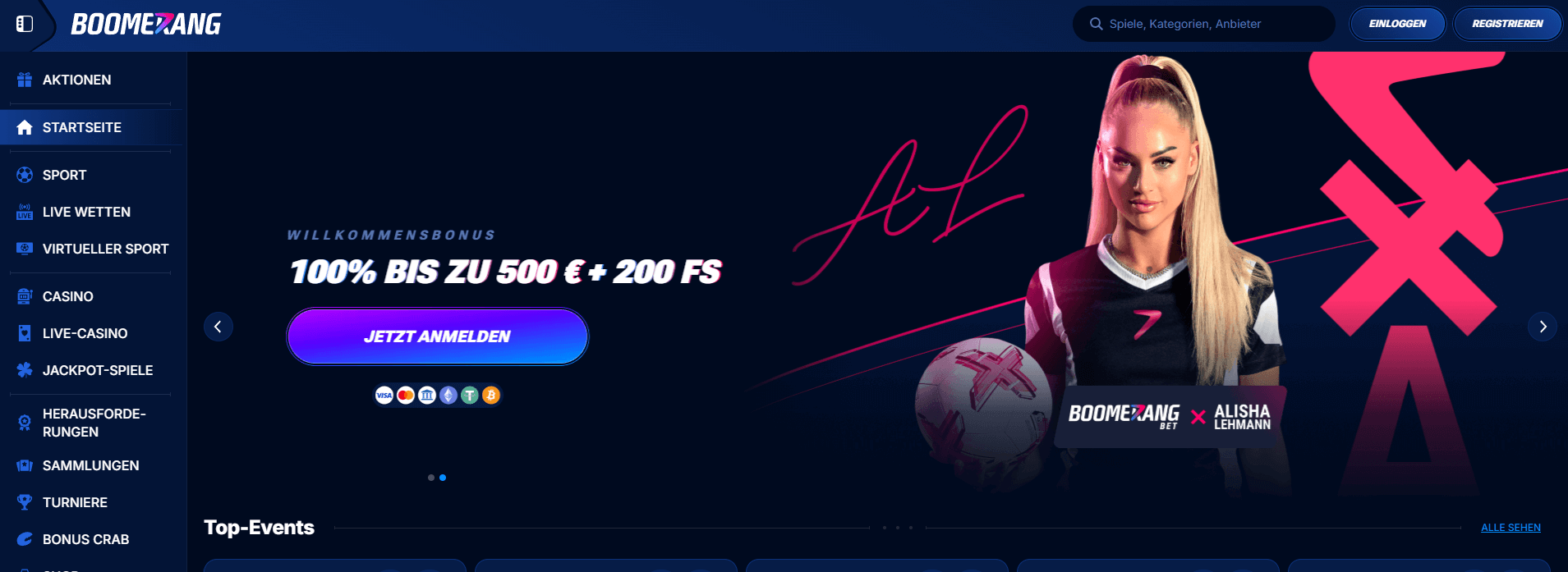 Paysafe bei BoomerangBet