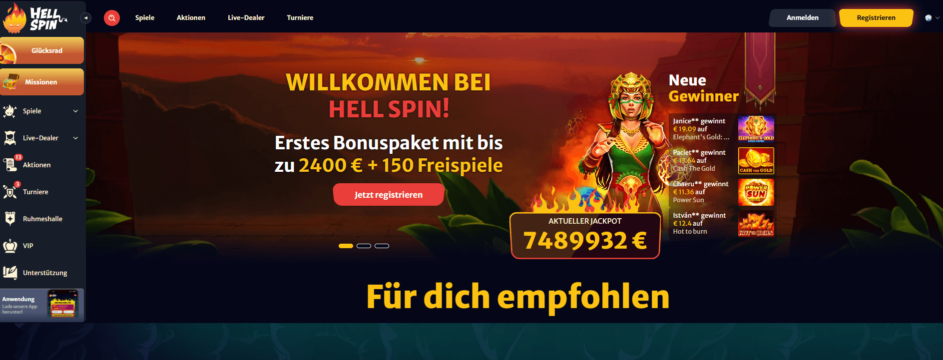 Hell Spin Casino im Überblick