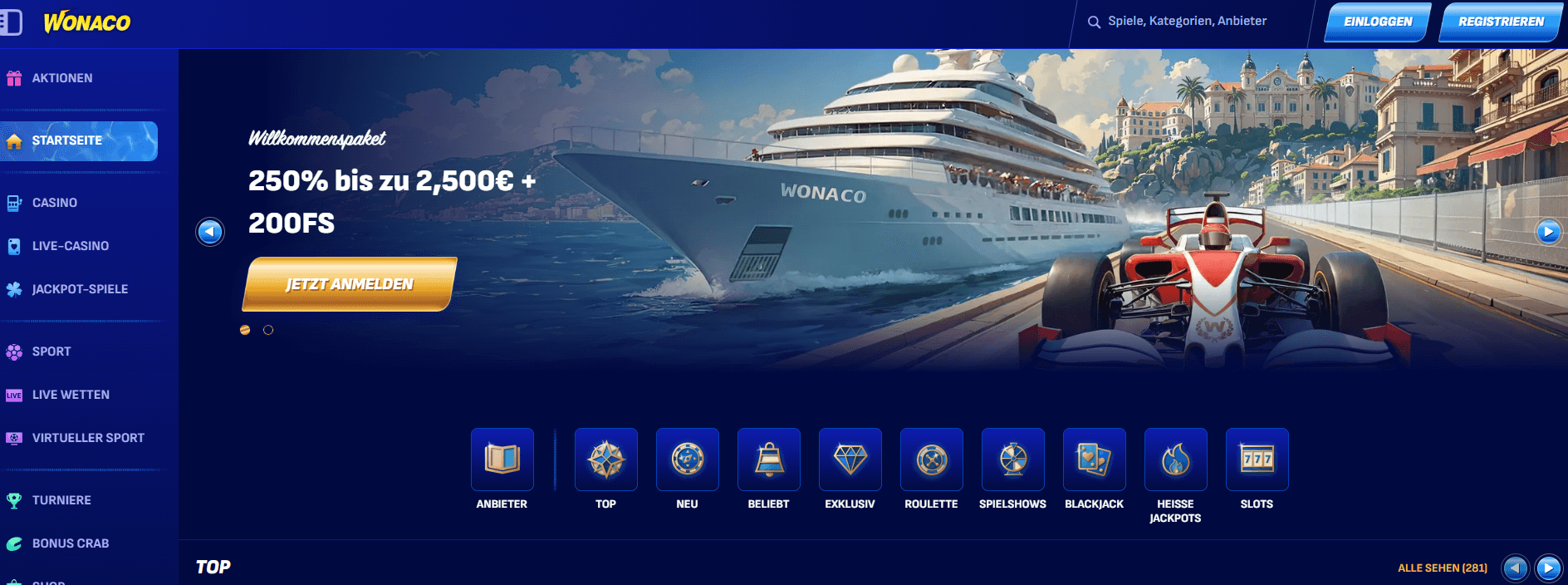 Paysafe bei Wonaco